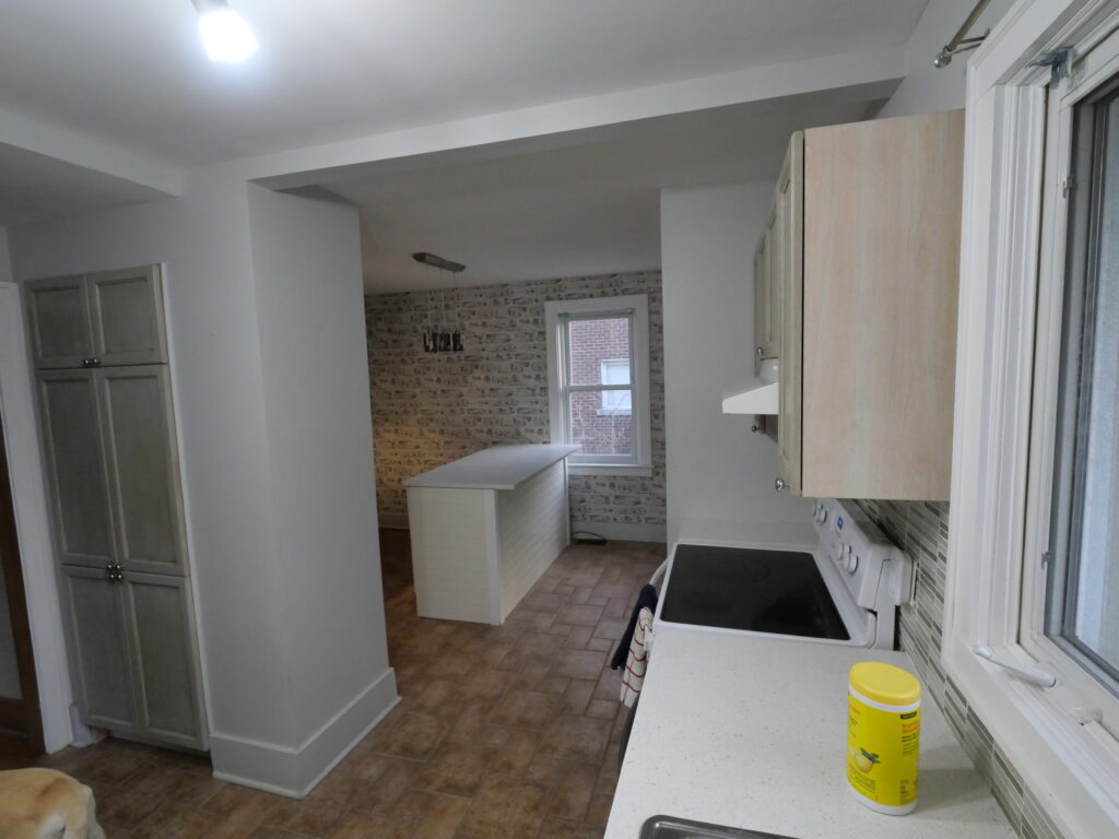 Kitchen cabinets with chimney & laundry chute